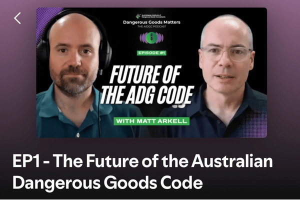 EP1 – The Future of the Australian Dangerous Goods Code on Spotify